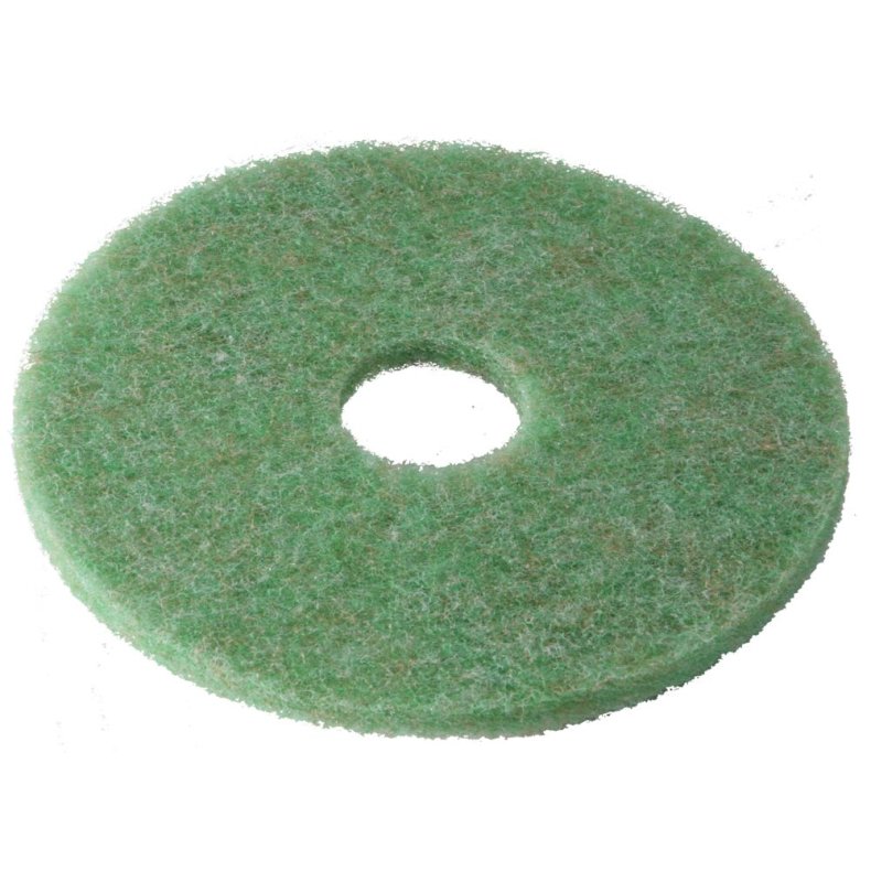 Gulvrondel, 3M Scotch-Brite, 16", �406mm, gr�n, 85 mm, polyester, til reng�ring og polering *Denne vare tages ikke retur*