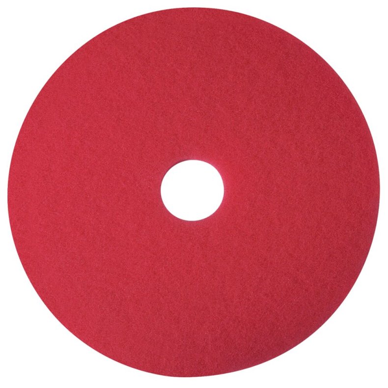 Gulvrondel, 3M Scotch-Brite, 10", �254mm, r�d, 85 mm, polyester, til daglig reng�ring *Denne vare tages ikke retur*