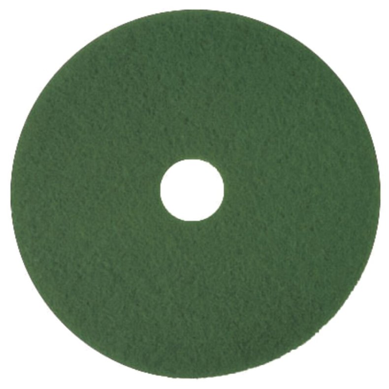 Gulvrondel, 3M Scotch-Brite, 11", �280mm, gr�n, 85 mm, polyester, til reng�ring og polering