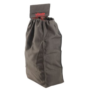 Vaskepose, Vileda, 55x24x33cm, r�d, PP, med burreb�ndsoph�ng
