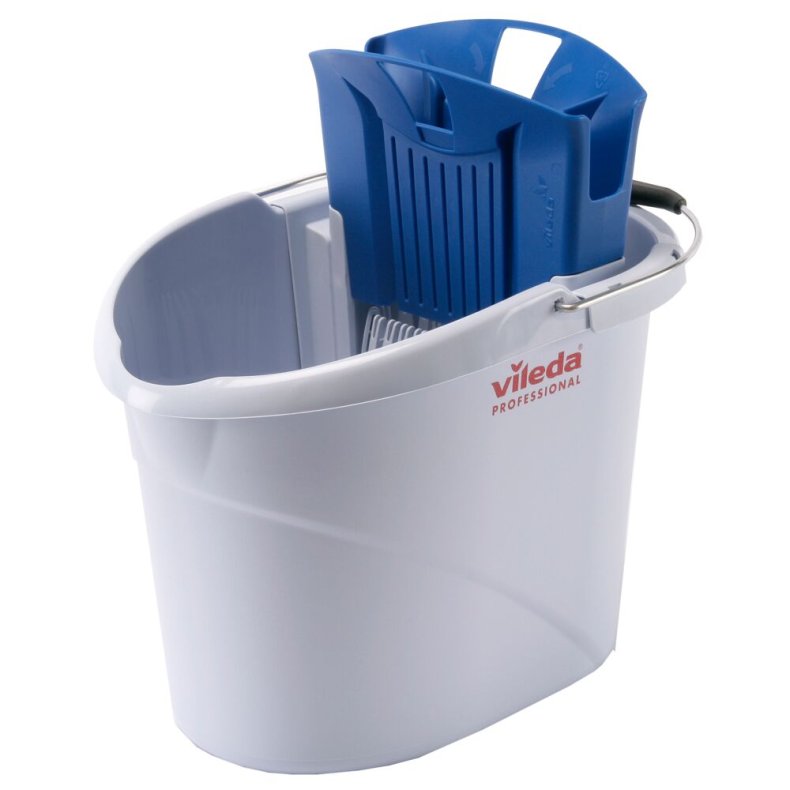 Inventarspand, Vileda UltraSpeed Mini, 46,8x37,8x48,6cm, 10 l, gr�, rPP/PP, med hank og presse