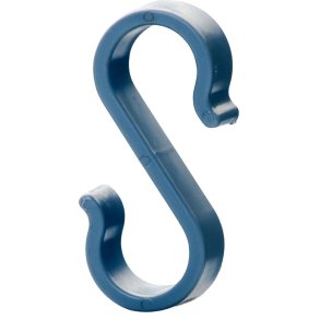 S-krog, Vileda Origo, 5,5x1,2x2,5cm, gr�, plast, til oph�ng
