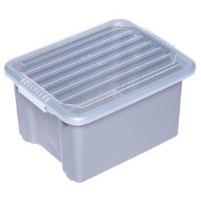 Moppeboks, Tina Trolleys, 370x300x200mm, gr�, plast/PP, med l�g *Denne vare tages ikke retur*