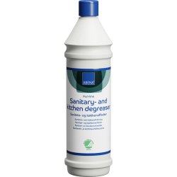 Sanitets- og k�kkenaffedter, ABENA Puri-Line, 1 l, alkalisk/affedtende, uden farve og parfume