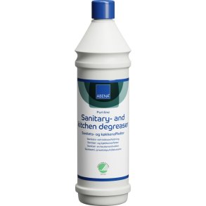 Sanitets- og k�kkenaffedter, ABENA Puri-Line, 1 l, alkalisk/affedtende, uden farve og parfume