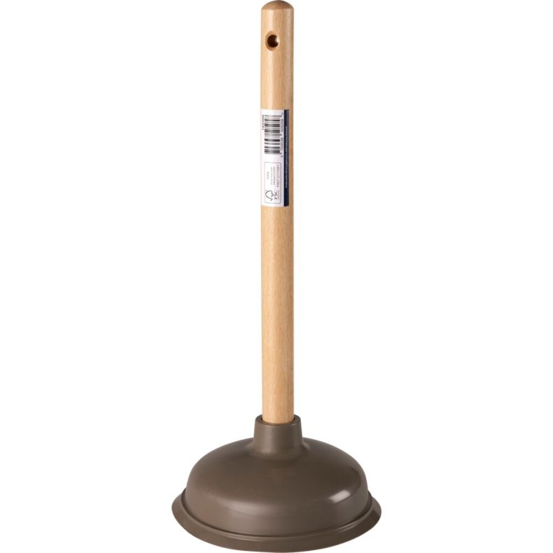 Vaskesuger, 35cm, �13,8cm, brun, plast/tr�
