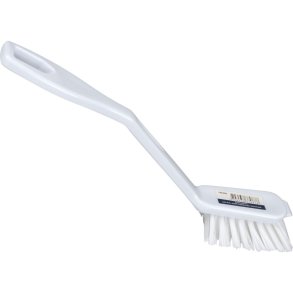 Opvaskeb�rste, 27cm, hvid, nylon/PP, stive b�rsteh�r, skrabekant