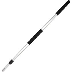 Teleskopskaft med klik, Clean Plus, bl�, acetat/aluminium/PA/PE, 100-180 cm