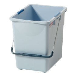 Inventarspand, Vileda Origo, 41,2x30,4x86,8cm, 25 l, gr�, rPP/PP, med hank og farvekodeclips