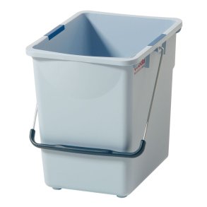Inventarspand, Vileda Origo, 41,2x30,4x86,8cm, 25 l, gr�, rPP/PP, med hank og farvekodeclips