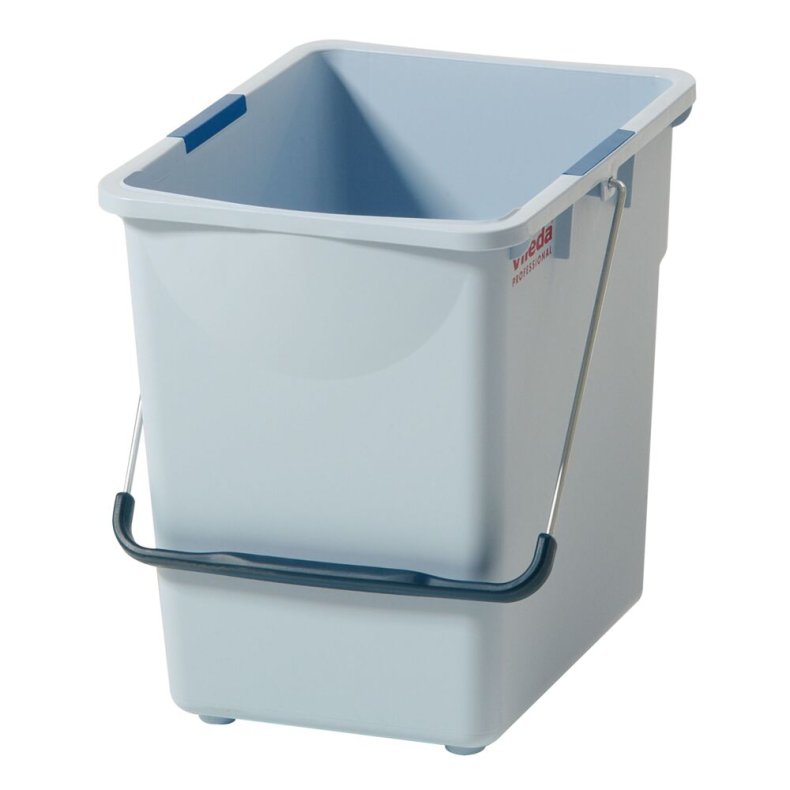 Inventarspand, Vileda Origo, 41,2x30,4x86,8cm, 25 l, gr�, rPP/PP, med hank og farvekodeclips