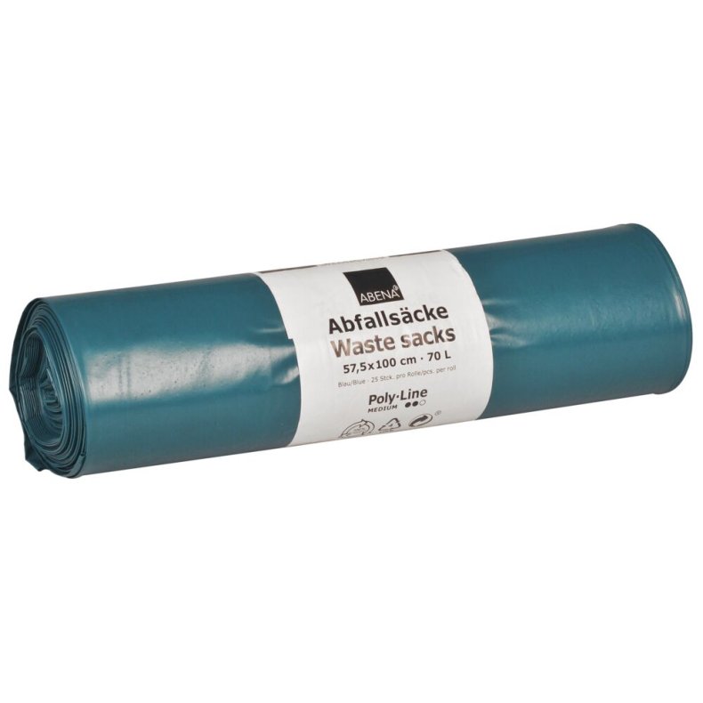 S�k, 70 l, bl�, LDPE/genanvendt, 57,5x100cm