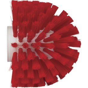 Cylinderb�rste, Vikan, 13cm, �13,5cm, r�d, polyester/PP/rustfrit st�l, medium *Denne vare tages ikke retur*