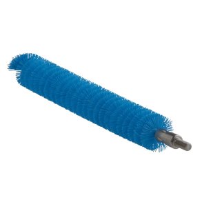 R�rrenserhoved, Vikan, 20cm, �2cm, bl�, polyester/PP/rustfrit st�l, medium
