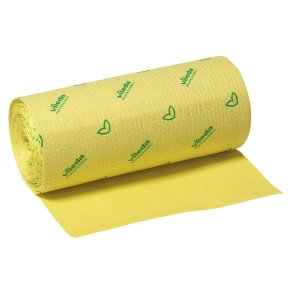 Aft�rringsklud, Vileda Quick'n Dry, 1000x25cm, gul, cellulose