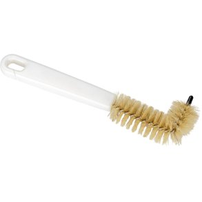 Overl�bsb�rste, 15,5x7x3cm, �3cm, hvid, plast