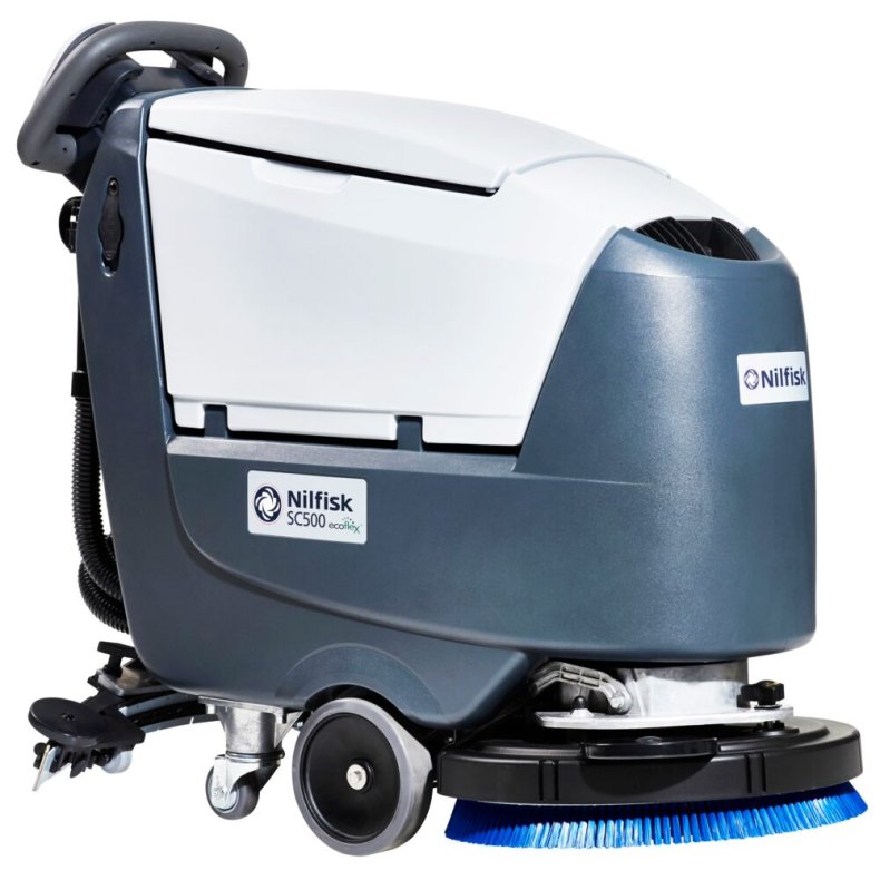 Gulvvasker, Nilfisk, SC500 53 B, gel, gr�, 2-rums, walk-behind, komplet, 45/45 l, 530 mm *Denne vare tages ikke retur*