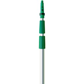 Teleskopskaft med gevind og klik, Unger TelePlus, gr�n, aluminium/plast, 170-370 cm *Denne vare tages ikke retur*
