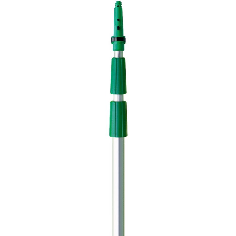Teleskopskaft med gevind og klik, Unger TelePlus, gr�n, aluminium/plast, 170-370 cm *Denne vare tages ikke retur*