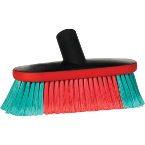 Autob�rste med vandgenneml�b, Vikan, sort, polyester/PP, 13 cm, bl�d, spaltet