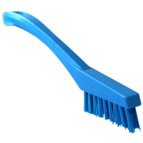 Detaljeb�rste, Vikan, 20,5cm, bl�, polyester/PP, meget stiv