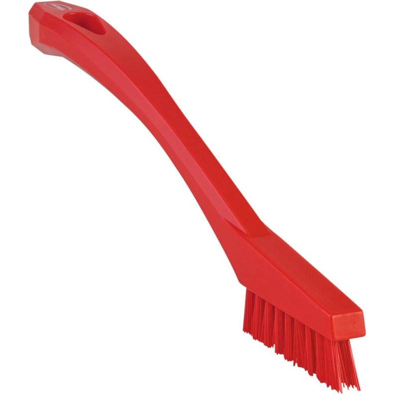 Detaljeb�rste, Vikan, 20,5x1,5cm, r�d, polyester/PP, meget stiv