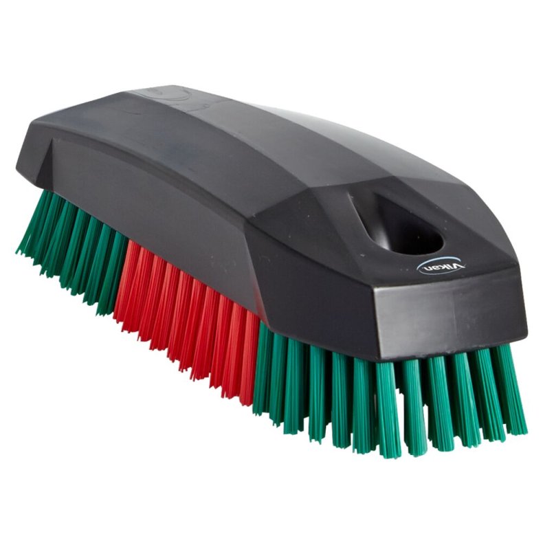 Negleb�rste, Vikan, 12x4,5x4cm, sort, stive b�rsteh�r