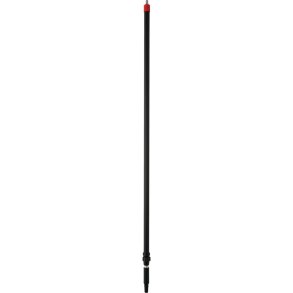 Skaft med vandgenneml�b, Vikan, 160x3,1x3,1cm, sort, aluminium/PP, 160-278 cm, isoleret gribestykke, gevind, klik-kobling *Denne vare tages ikke retur*