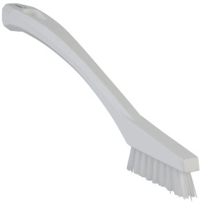 Detaljeb�rste, Vikan, 20,5x1,5cm, hvid, polyester/PP, meget stiv