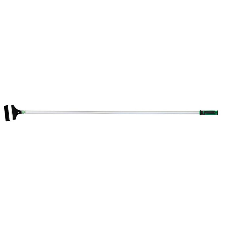 Gulvskraber, Unger, 124x10cm, sort, kulstofst�l/metal/plast, 10 cm med enkeltblad, 124 cm inkl. skaft