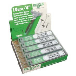 H�nd- og gulvskraberblad, Unger, 12,5x2,5x1,5cm, st�l, kulstofst�l, med enkeltblad