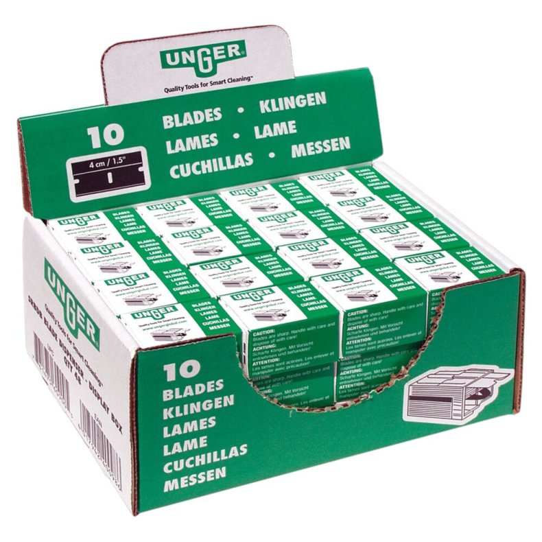 Clickskraberblad, Unger, 5x3x3cm, st�l, kulstofst�l, 4 cm