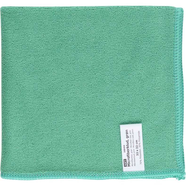 Reng�ringsklud, 32x32cm, gr�n, mikrofiber, soft