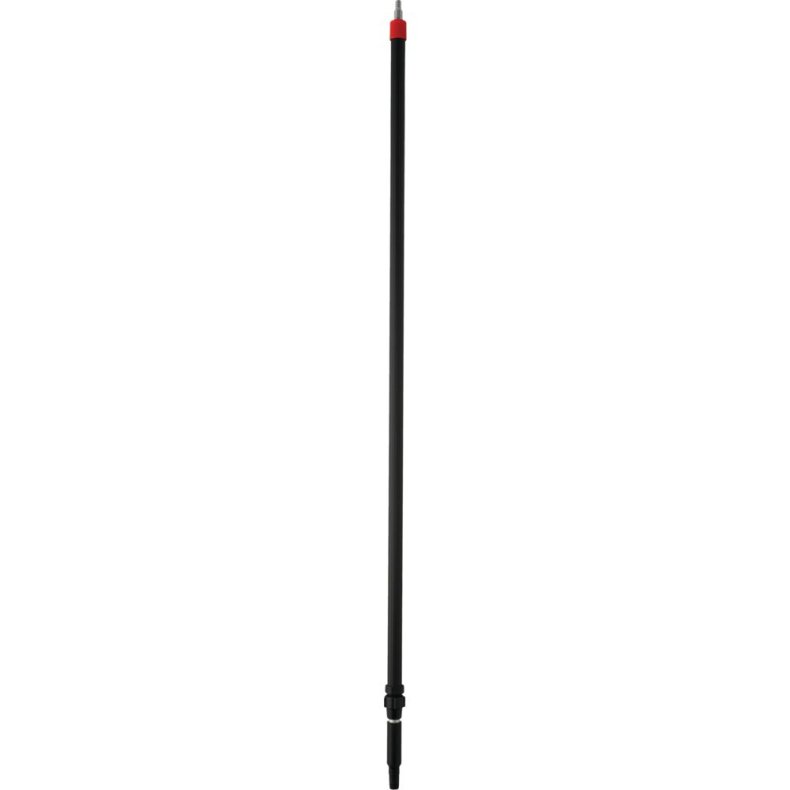 Skaft med vandgenneml�b, Vikan, 160cm, �31mm, sort, aluminium/PP, 160-284 cm, med slangestuds