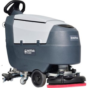 Gulvvasker, Nilfisk, SC401 43 BD, gel, gr�, 2-rums, walk-behind, komplet, 30/30 l, 430 mm *Denne vare tages ikke retur*