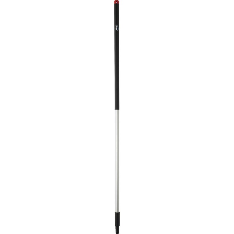 Skaft med gevind, Vikan, 150,5cm, �3,1cm, sort, aluminium/PP, isoleret gribestykke