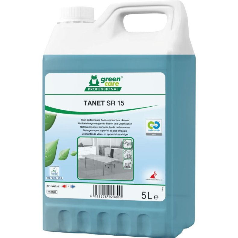 Universalreng�ring, Green Care Professional TANET SR 15, 5 l, med farve og parfume