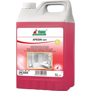 Reng�rings- og desinfektionsmiddel, Tana Professional APESIN san, 5 l, uden klor, med farve og parfume