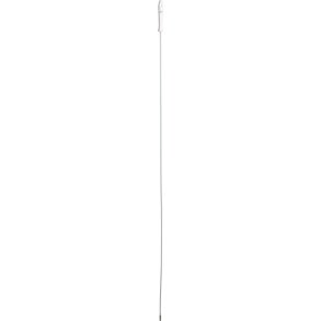 Skaft til r�rrenser, Vikan, 150,5cm, �0,6cm, hvid, polyester/PP/rustfrit st�l, fleksibelt