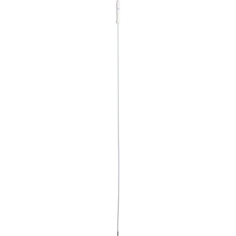 Skaft til r�rrenser, Vikan, 150,5cm, �0,6cm, hvid, polyester/PP/rustfrit st�l, fleksibelt