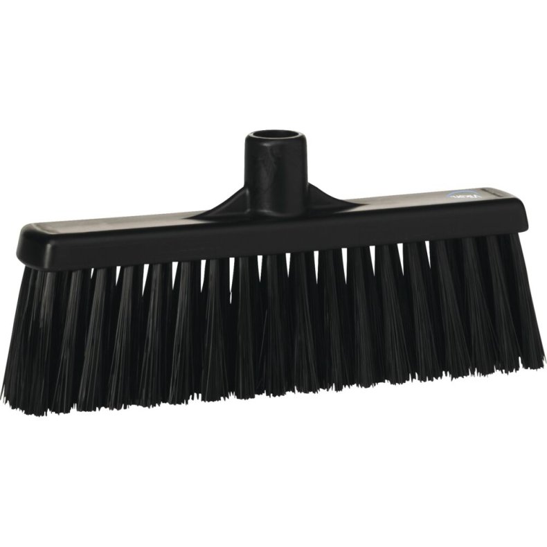 Fejekost, Vikan, sort, polyester/PP/rustfrit st�l, 31 cm, medium *Denne vare tages ikke retur*