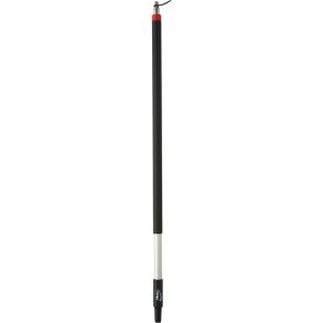 Skaft med vandgenneml�b, Vikan, 102,5cm, sort, aluminium/PP, isoleret gribestykke, gevind, slangekobling *Denne vare tages ikke retur*