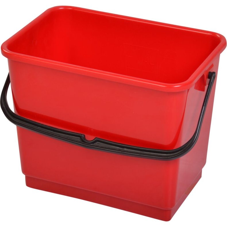 Inventarspand, Tina Trolleys, 255x155x195mm, 4 l, r�d, plast/PP, med hank *Denne vare tages ikke retur*