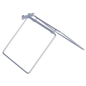 Poseholder, Tina Trolleys, 465x335x230mm, gr�, pulverlakeret st�l, med h�ndgreb, dobbelt, til 60 ltr. poser *Denne vare tages ikke retur*