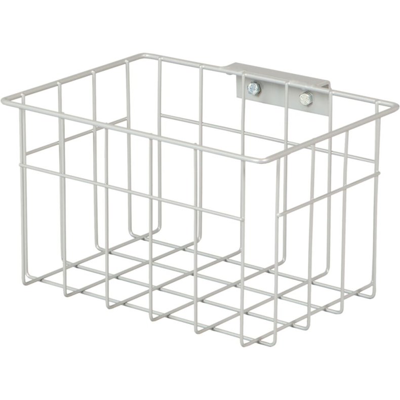 Tr�dkurv, Tina Trolleys, 200x250x150mm, gr�, pulverlakeret st�l, med beslag og h�ndgreb, lille *Denne vare tages ikke retur*