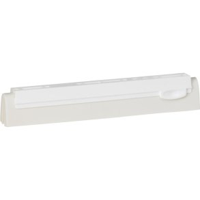 Udskiftningskassette til gulvskraber, Vikan, 25x3x4,5cm, hvid, PP/gummi, 25 cm, med dobbeltblad
