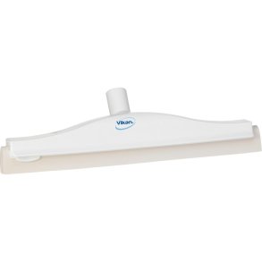 Gulvskraber, Vikan, 40x11x7,5cm, hvid, cellegummi/PP, 40 cm, med drejeled og dobbeltblad