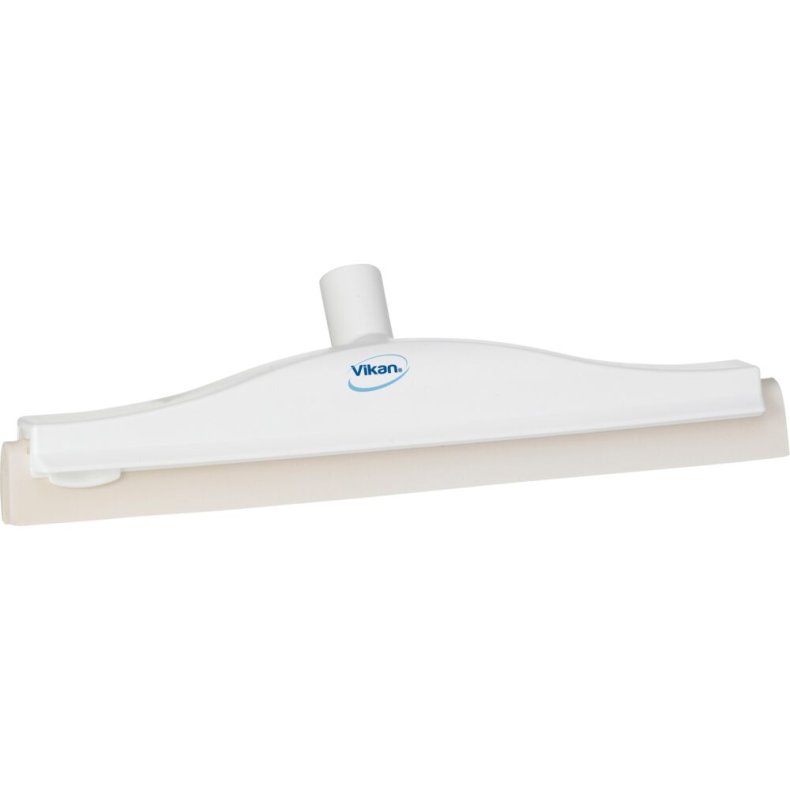 Gulvskraber, Vikan, 40x11x7,5cm, hvid, cellegummi/PP, 40 cm, med drejeled og dobbeltblad