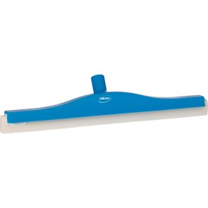 Gulvskraber, Vikan, 50x11x7,5cm, bl�, cellegummi/PP, 50 cm, med drejeled og dobbeltblad