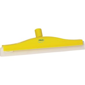Gulvskraber, Vikan, 40x11x7,5cm, gul, cellegummi/PP, 40 cm, med drejeled og dobbeltblad